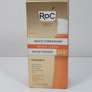 RoC Multi Correxion Revive + Glow Moisturizer SPF 30 With Vitamin C 1.7 Oz NIB